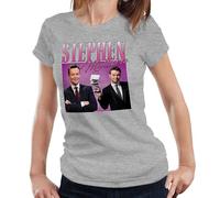 Stephen Mulhern Appreciation Ladies T-Shirt - Funny Throwback Homage Tee - S Grey