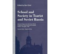 Stephen White School & Society in Tsarist & Soviet Russia : Selected Papers Stephen White Multicolor
