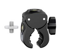 Stephencho Mount Bracket for Securing Accessories to 37mm Thick Objects 1/4 Inch Screw Port for Tripod Camera Mounts on Motorcycles Double Female Screw