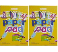Stephens Activity Coloured Paper Pad A3 100 Sheets, Paper Book for Sketch, Writing, Colouring, Tracing Or A Notebook, for Adults and Kids, for School, Office and Home Use, Keeps Kids Entertained