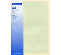 Stephens Special White Graph Paper A4 120gsm 10 Sheets, Ideal Stationery Supplies for School, Office and Home Use, Writing, Drawing, Tracing, Grid Design Allows You to Create Graphs and Projects