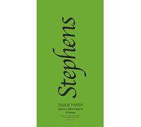 Stephens Tissue Paper Light Green Coloured 750 x 500mm 10 Sheets, Acid-Free, Essential For Art & Craft Enthusiasts, Ideal For Making Pom-Poms, Paper Flowers, Accessories, Or Simple Gift Wrap Packaging