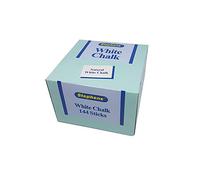 Stephens White Chalk Box of 144 Sticks, Ideal Toys For Kids, Mess-Free Alternative To Paint, Colouring For Craft And Board, Pavement Painting Drawing, Or Blackboard Writing (package may vary)