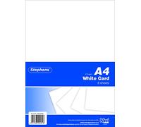 Stephens White A4 Craft Card x10 Sheets (Pack of 8) RS045656