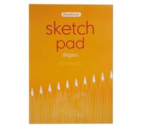 Stephens White Coloured Sketch Paper Pad A3 90gsm 30 Sheets, Perfect for Drawing, Colouring, Creating A Sketch or Doodle, Or As A Notebook, for Adults and Kids