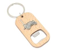 Stephensons Rocket Keyring Bottle Opener Wooden Stainless Steel Key Chain Gift 729