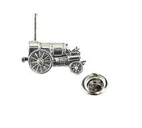 Stephenson's Rocket Steam Train Pewter Lapel Pin Badge