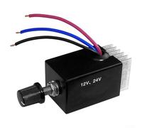 Stepless Regulator 12V/24V DC Motor Control Switch with Heatsink Knob for Automotive Fan Heater Defroster for modification