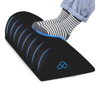 StepLively Foot Rest Ergonomic Pillow for Under Desk at Work, Anti-Fatigue Footrest Support Pillow for Fatigue & Pain Relief, Comfortable for Office Chair, Car Seat & Gaming Chair - Black, Large