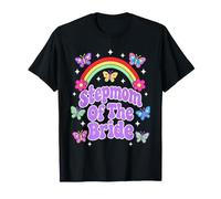 Stepmom of The Bride Rainbow Butterfly T-Shirt