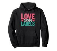 Stepmom Real Mom Heart Love Over Labels Bonus No Label Pullover Hoodie