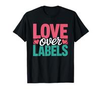 Stepmom Real Mom Heart Love Over Labels Bonus No Label T-Shirt