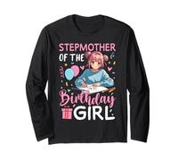 Stepmother Of The Birthday Girl Drawing Sketching Birthday Long Sleeve T-Shirt