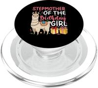 Stepmother of the Birthday Girl Llama Birthday Party PopSockets PopGrip for MagSafe