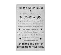 Stepmum Bonus Mum Mother's Day Card Step Mother Adoptive Unbiological Mom Birthday Wedding Easter Present