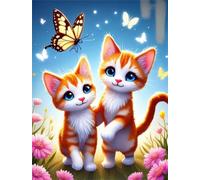 Steppe Cat 120 Piece Jigsaw Puzzles for Adults, Fun jigsaw puzzles 120 pieces, Challenging Puzzle Perfect for Game Nights, Finished Puzzle Size is 25x20cm