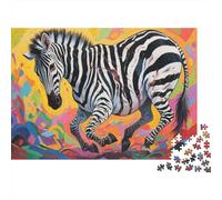 Steppe Zebra 1000 Piece Adult Jigsaw Puzzles Festive Gifts Family Challenging Educational Challenge Home Decoration for Adults Gifts Ideas 1000pcs (75x50cm)