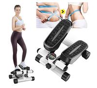 Stepper Fitness Aerobic, Mini Twist Stepper with Adjustable Resistance Band, Multifunction Household Exercise Machine, L