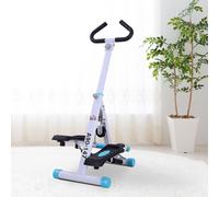 HOMCOM Stepper w/Handle Hand Grip Workout Fitness Machine For Fitness Aerobic Exercise Home Gym White
