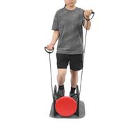 Stepper for Home 42*34.5*32cm Multi-Function Mini Stepper Machine with Seat, Led Display, Non-Slip Mat, Twist Stepper for Home, Office, Balcony, Workout Gym, Max. Load Capacity: 150kg (Black, Red)