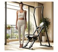 Stepper Machine Exercise Equipment For Home Use, Adjustable Pedals Adjustable Handlebar For Indoor Exercises, Vertical Climbing Machine Stair Climber，Home Cardio Exerciser for Full-Body Workout(Black)