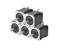 Stepper Motor Bipolar 5PCS Nema 17 Stepper Motor 48mm 2A 17HS19-2004S1 Motor Nema17 59Ncm 84oz.in 4-lead Step Motor For CNC 3D Printer Stepper Motor Bipolar