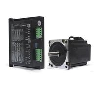 Stepper Motor Bipolar 86BYG250B Stepper Motor Kit 2-Phase 4.5N.m Nema34 Motor MA860H 2.0A-7.20A DC24-80VDC Driver CNC Engraving Machine Stepper Motor Bipolar(14mm)