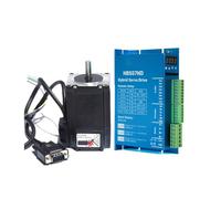 Stepper Motor Bipolar Nema 23 Step Motor 1.2Nm 57HSE1.2N Closed-loop Stepper Motor HBS57HD Digital Stepper Drive 2 Phase Stepper Motor Bipolar(3m Cables)