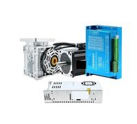 Stepper Motor Driver 12Nm Nema34 86MM Closed Loop Drive with Encoder & NMRV040 Worm Gear Reducer Reduction & Power Supply Kit(7.5to1,HBS860H)