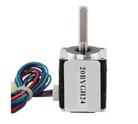 Stepper Motor, Mini Stepper Motor H24mm 20BYGH24 12mN.m 0.8A 1.8 Degree CNC Milling Machine 3D Medical Machinery Parts Nema8 Step Motor for 3D Printer Motors(20BYGH24 x 1PCS)