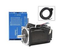 Stepper Motor, Nema 34 8.5N.m Closed Loop Stepper Motor Kit HBS86H + 86HS85N 1200Oz-in Hybrid Stepper Servo Motor DC(30-110) AC(18-80v)
