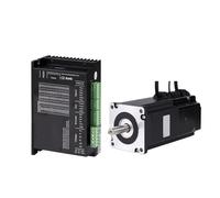 Stepper Motor, Nema 34 Closed Loop Stepper Motor Kit 8.5N.m 6.0A Stepper Motor with Brake and CLE34 Closed Driver 1.5M Encoder Cable