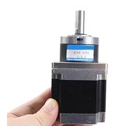 Stepper Motor with Planetary Gearbox Worm Gear Reducer Large Torque DC Motor 1.8 ° 57mm Hybrid Stepper Motor 42GP-57ST(Motor and bracket,Ratio 19 to 1)