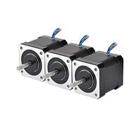StepperOnline 3pcs NEMA 17 Stepper motor Bipolar 59NCM (84oz.in) 2A 42x48mm 4 wires W / 1m Cable & Connector for 3D printers / DIY CNC