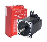 STEPPERONLINE Closed Loop Stepper Motor 1 Axis CNC KIT 6.5 Nm/920.48oz.in 6.0A Nema 34 Motor with 1.5m Cables & 0-8.5A 20-80VAC/30-110VDC Driver CL86Y