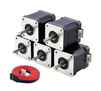 STEPPERONLINE Nema 17 Stepper Motor 2A 55Ncm Bipolar 1.8 Degree 4-Lead for 3D Printer CNC Extruder, 5 Pack, 42x48