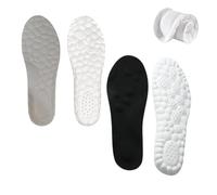 Steppers Comfort Boosting Massage Insoles - 4D Memory Foam, Breathable Shock Absorption