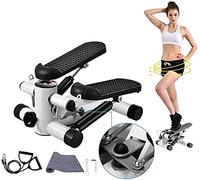 Steppers for Exercise, Mini Stepper Machine with Display and Resistance Bands for Home Workout, Up Down Twist Stepper fo