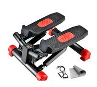 Steppers for Exercise,Mini Stepper Machine with Display,Portable Twist Stair with Resistance Bands for Home Workout Leg Arm Full Body Trainer(B,1)