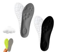 Steppers Soles Insoles for Men and Women, 4D Cloud Massage Shoe Insoles, Breathable Memory Foam Insoles with Arch Support (Mix C, 43-44)