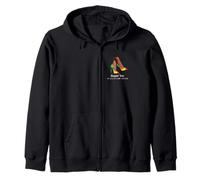Steppin Into Black History Month Stylish Afro Pride Design Zip Hoodie