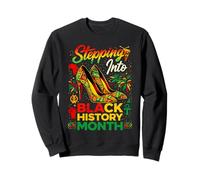 Stepping into Black History Month High Heels Girls Women Sweatshirt