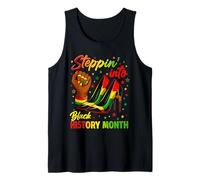 Stepping into Black History Month High Heels Girls Women Tank Top