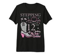 Stepping Into My 12th Birthday with My Boots On The Ground Premium T-Shirt