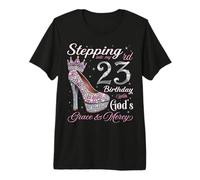 Stepping Into My 23rd Birthday with God's Grace & Mercy Premium T-Shirt