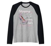 Stepping Into My 34th Birthday with God's Grace & Mercy Raglan Baseball Tee