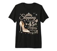 Stepping Into My 45th Birthday with God's Grace & Mercy Premium T-Shirt