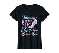 Stepping Into My 50th Birthday 50 Years Old Gifts Women T-Shirt