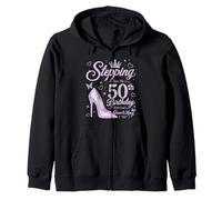 Stepping Into My 50th Birthday With God's Grace & Mercy Zip Hoodie