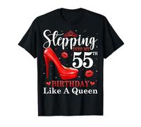 Stepping Into My 55th Birthday Like A Queen High Heel Women T-Shirt